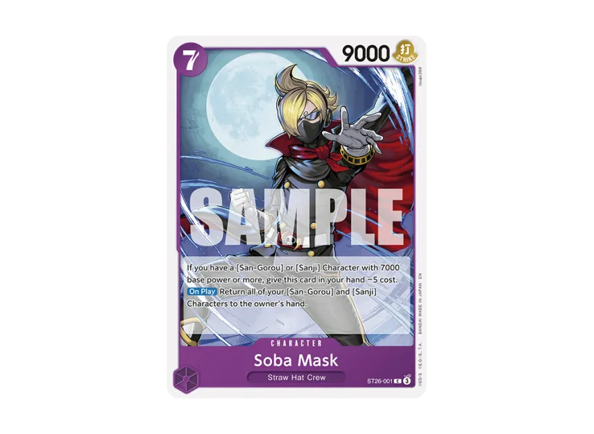Soba Mask C [ST26-001] [EN] (Start Deck "PURPLE/BLACK Monkey.D.Luffy")
