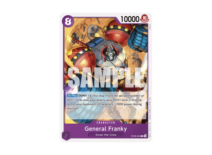 General Franky C [ST26-004] [EN] (Start Deck "PURPLE/BLACK Monkey.D.Luffy")