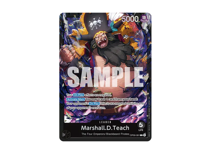 Marshall.D.Teach L [OP09-081] [EN] (Start Deck "BLACK Marshall.D.Teach")