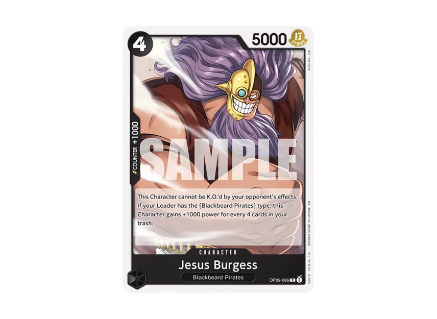 Jesus Burgess R [OP09-086] [EN] (Start Deck "BLACK Marshall.D.Teach")