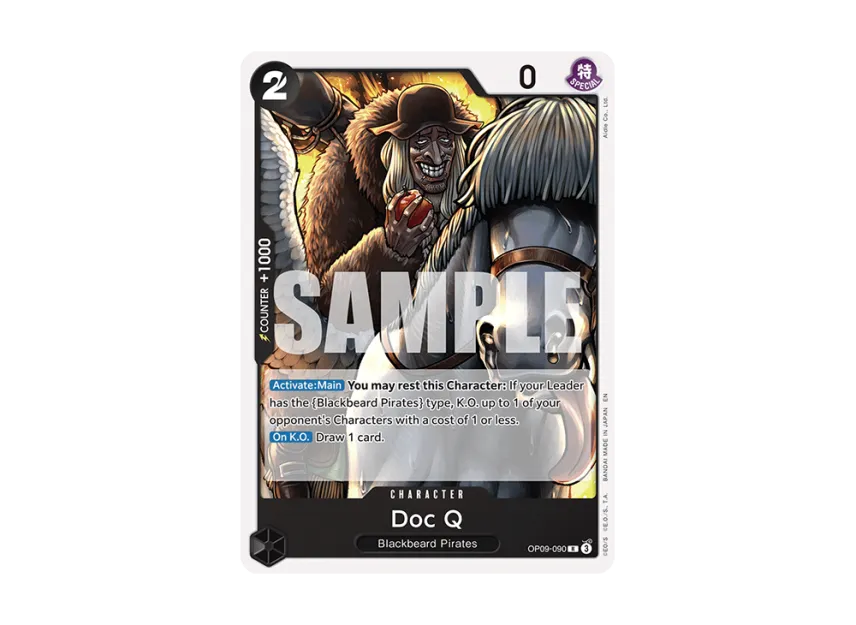 Doc Q R [OP09-090] [EN] (Start Deck "BLACK Marshall.D.Teach")