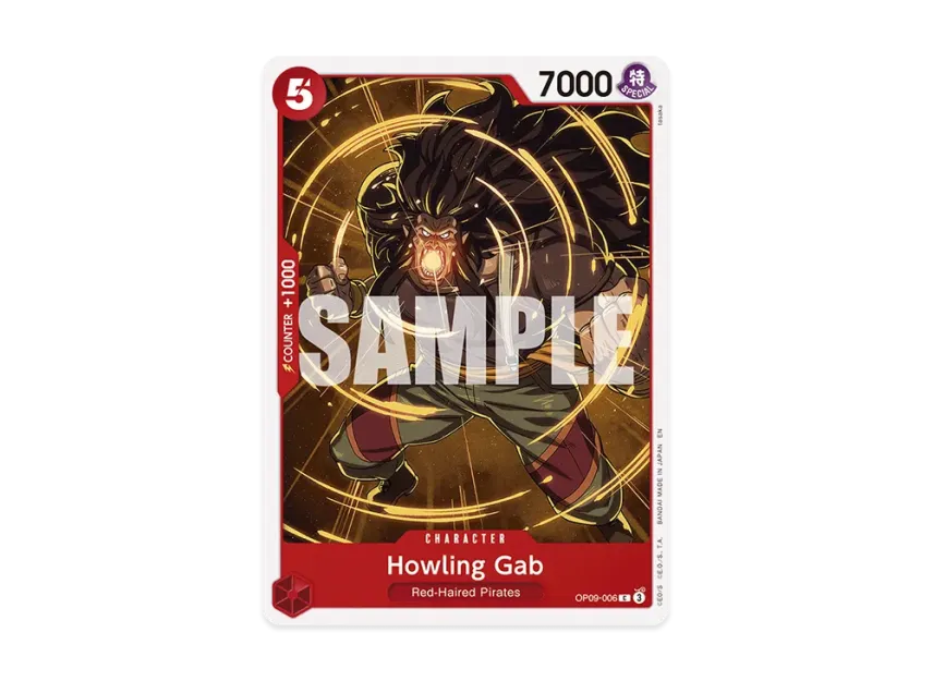 Howling Gab C [OP09-006] [EN] (Start Deck "RED Shanks")
