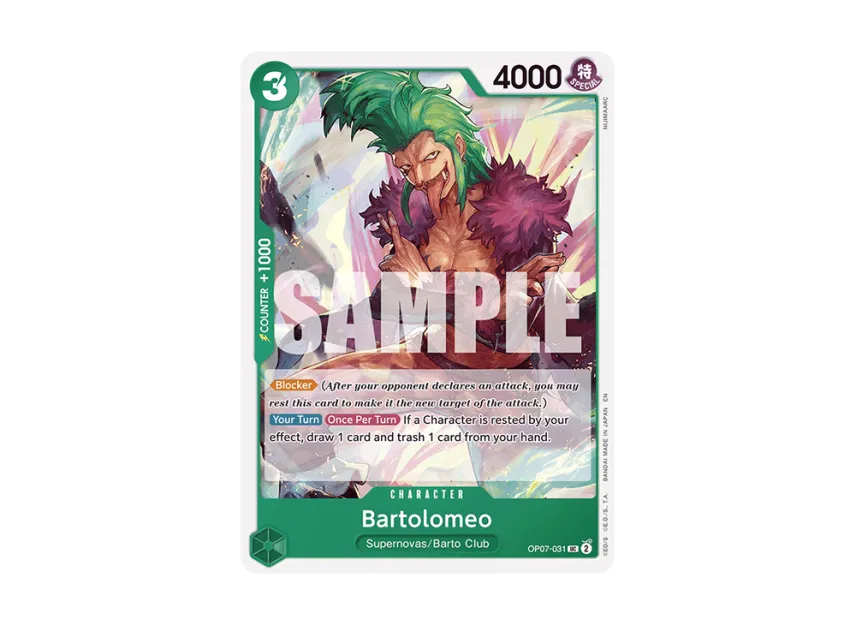Bartolomeo UC [OP07-031] [EN] (Start Deck "GREEN Jewelry Bonney")