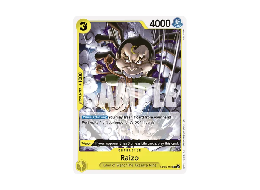Raizo C [OP06-112] [EN] (Start Deck "GREEN/YELLOW Yamato")