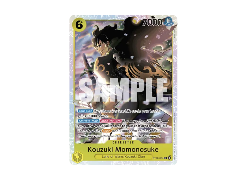 Kouzuki Momonosuke SR [ST28-004] [EN] (Start Deck "GREEN/YELLOW Yamato")