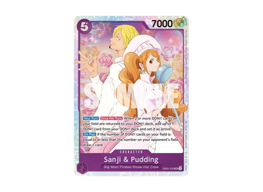 Sanji & Pudding SR [EB02-035] [EN] (Extra Booster "Anime 25th Collection")