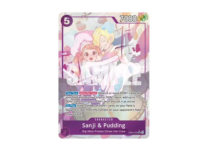 Sanji & Pudding SR-P [EB02-035] [EN] (Extra Booster "Anime 25th Collection")