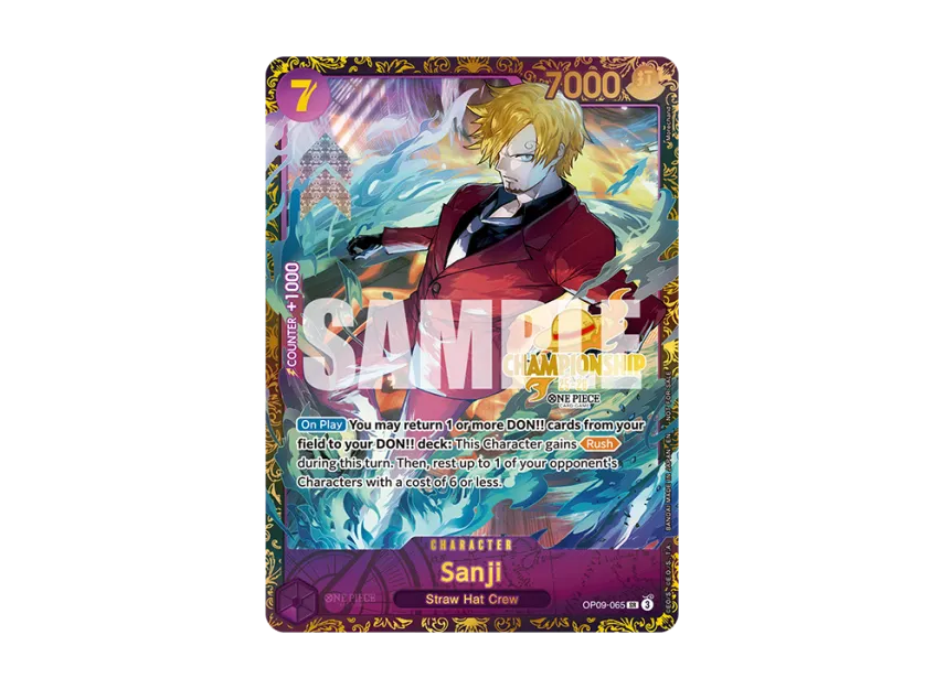 Sanji SR [OP09-065] [EN] (Promotional Card "Championship 25-26 Offline Regionals Season 1")
