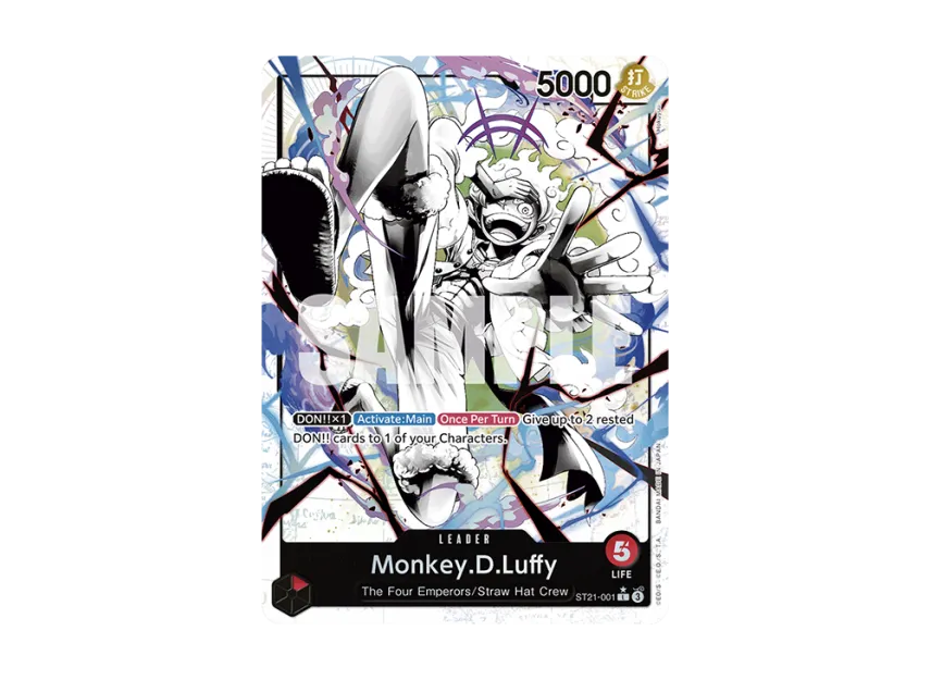 Monkey.D.Luffy L-P [ST21-001] [EN] (Starter Deck EX "Gear 5")