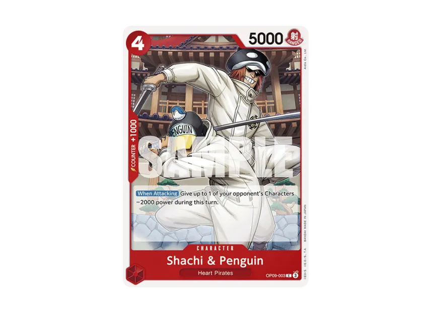 Shachi & Penguin C [OP09-003] [EN] (Booster Pack "Emperors in the New World")