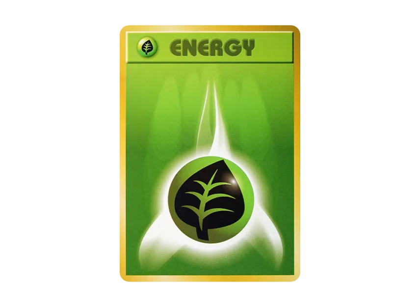 Grass Energy : Old Back [PMCG1-ST] (Starter Pack "Pocket Monster Card Game")