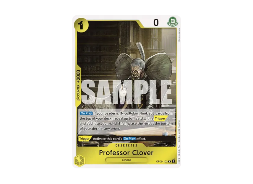 Professor Clover R [OP09-102] [EN] (Booster Pack "Emperors in the New World")