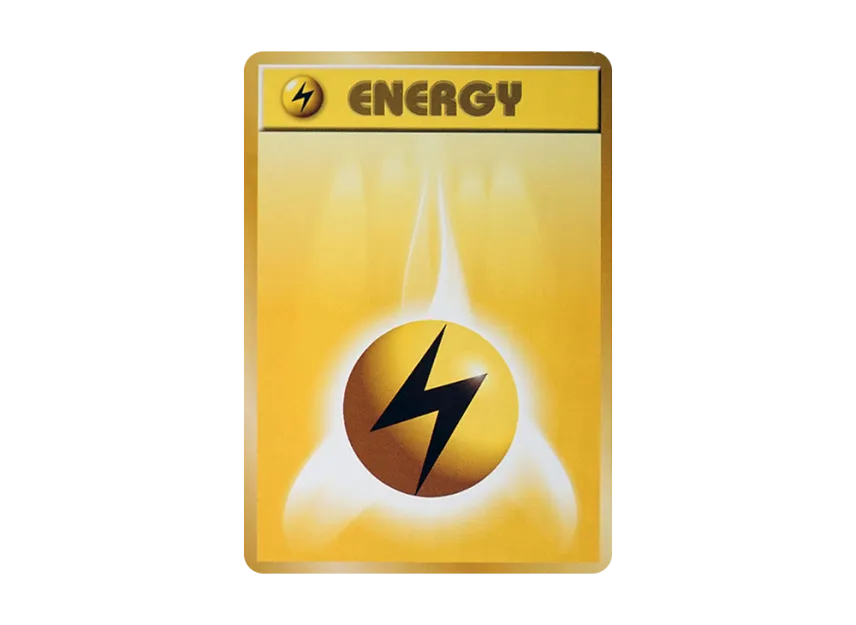 Lightning Energy : Old Back [PMCG1-ST] (Starter Pack "Pocket Monster Card Game")