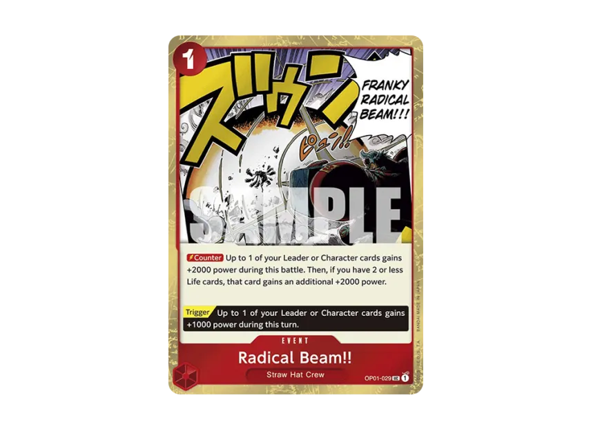 Radical Beam!! UC : Pirate Flag Foil [OP01-029] [EN] (Premium Booster "ONE PIECE CARD THE BEST")