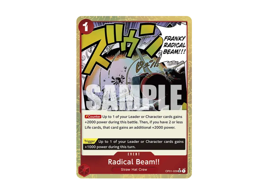 Radical Beam!! UC : Full Art [OP01-029] [EN] (Premium Booster "ONE PIECE CARD THE BEST")