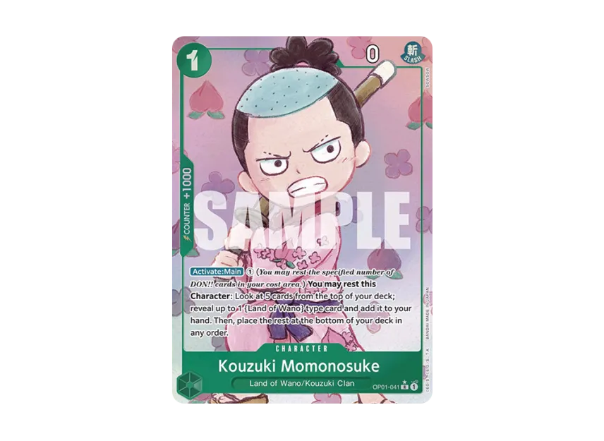 Kouzuki Momonosuke R-P [OP01-041] [EN] (Premium Booster "ONE PIECE CARD THE BEST")