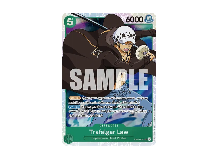 Trafalgar Law SR [OP01-047] [EN] (Premium Booster "ONE PIECE CARD THE BEST")