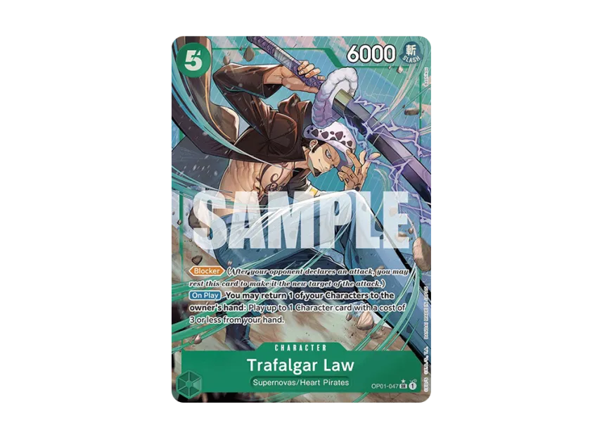 Trafalgar Law SR-P [OP01-047] [EN] (Premium Booster "ONE PIECE CARD THE BEST")