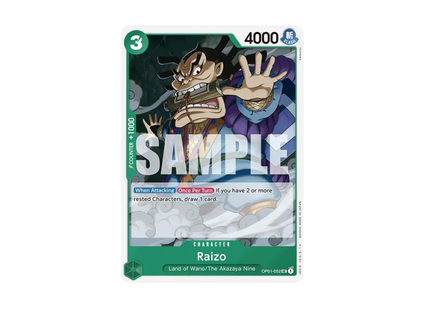 Raizo UC [OP01-052] [EN] (Premium Booster "ONE PIECE CARD THE BEST")