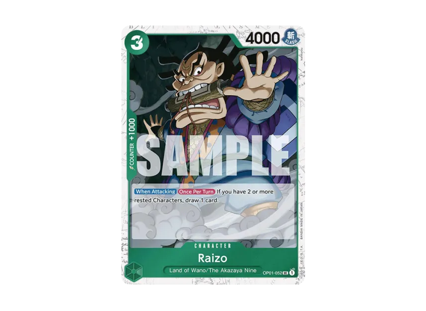Raizo UC : Pirate Flag Foil [OP01-052] [EN] (Premium Booster "ONE PIECE CARD THE BEST")