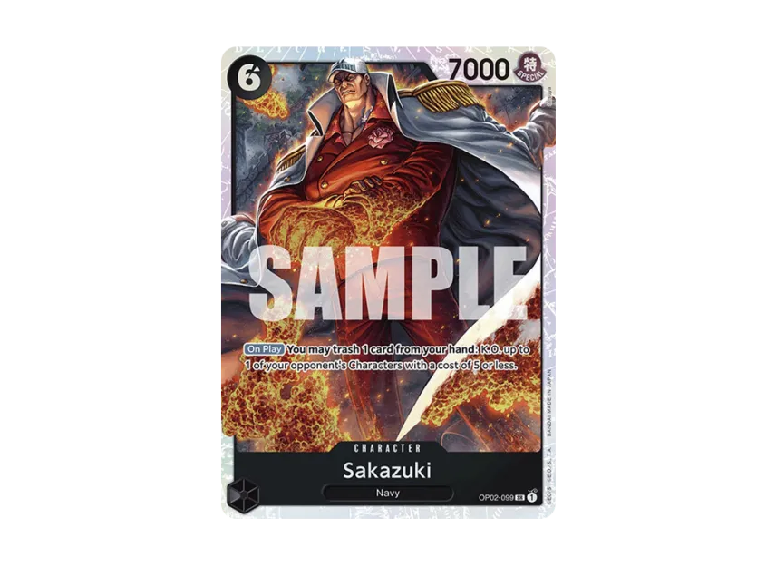 Sakazuki SR [OP02-099] [EN] (Premium Booster "ONE PIECE CARD THE BEST")
