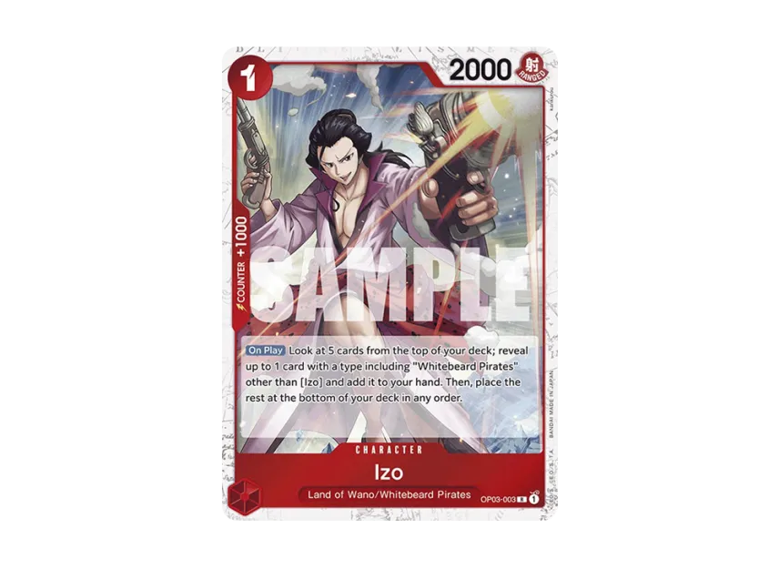 Izo R : Pirate Flag Foil [OP03-003] [EN] (Premium Booster "ONE PIECE CARD THE BEST")