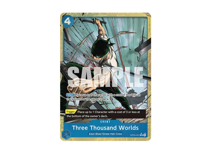 Three Thousand Worlds R-P [OP03-057] [EN] (Premium Booster "ONE PIECE CARD THE BEST")