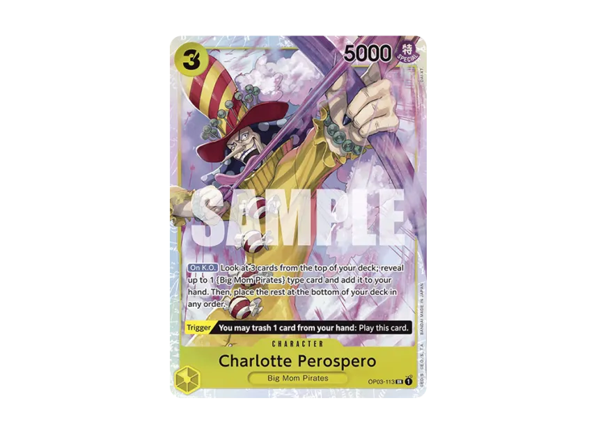 Charlotte Perospero SR [OP03-113] [EN] (Premium Booster "ONE PIECE CARD THE BEST")
