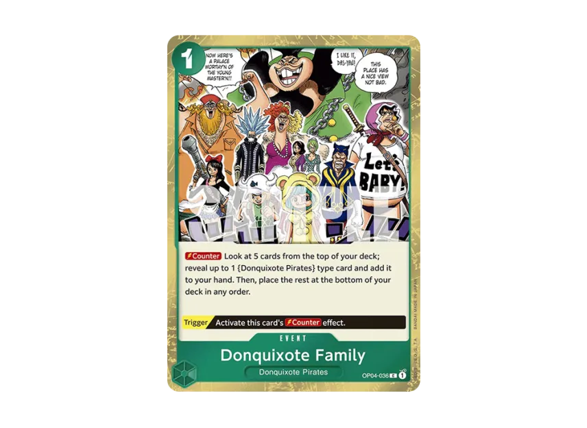 Donquixote Family C : Pirate Flag Foil [OP04-036] [EN] (Premium Booster "ONE PIECE CARD THE BEST")