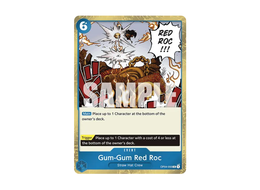 Gum-Gum Red Roc R [OP04-056] [EN] (Premium Booster "ONE PIECE CARD THE BEST")