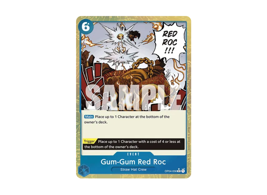 Gum-Gum Red Roc R : Full Art [OP04-056] [EN] (Premium Booster "ONE PIECE CARD THE BEST")