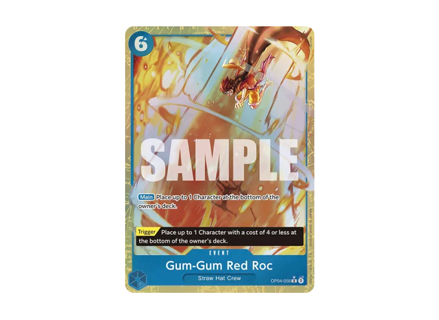 Gum-Gum Red Roc R-P [OP04-056] [EN] (Premium Booster "ONE PIECE CARD THE BEST")