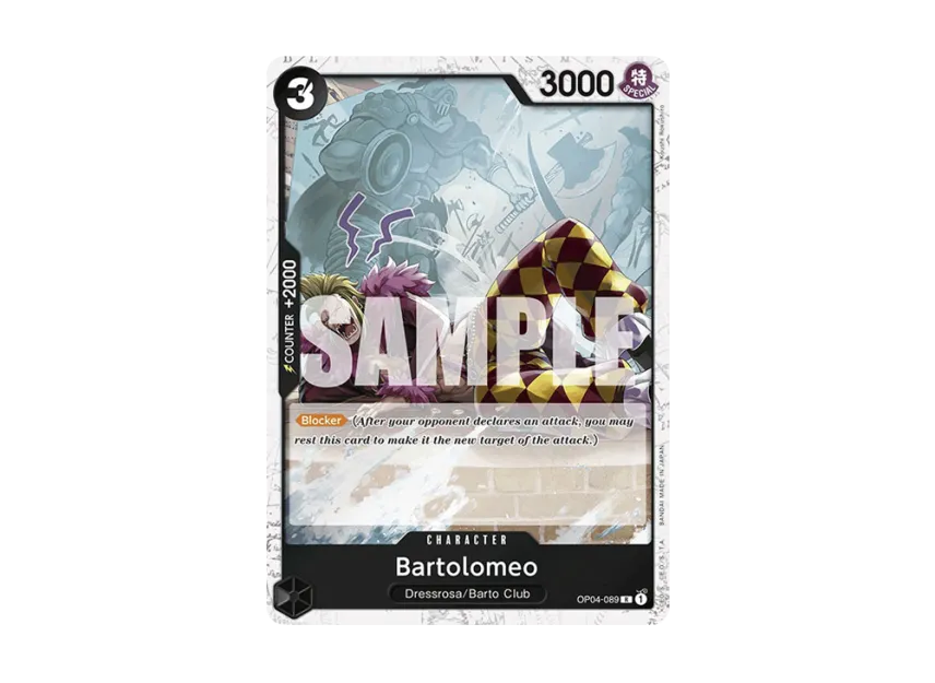 Bartolomeo R : Pirate Flag Foil [OP04-089] [EN] (Premium Booster "ONE PIECE CARD THE BEST")