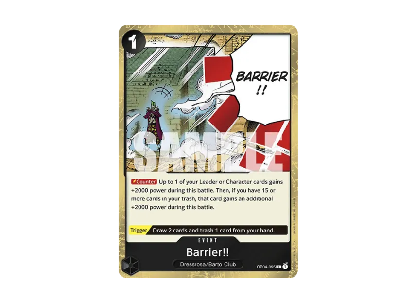 Barrier!! C : Pirate Flag Foil [OP04-095] [EN] (Premium Booster "ONE PIECE CARD THE BEST")