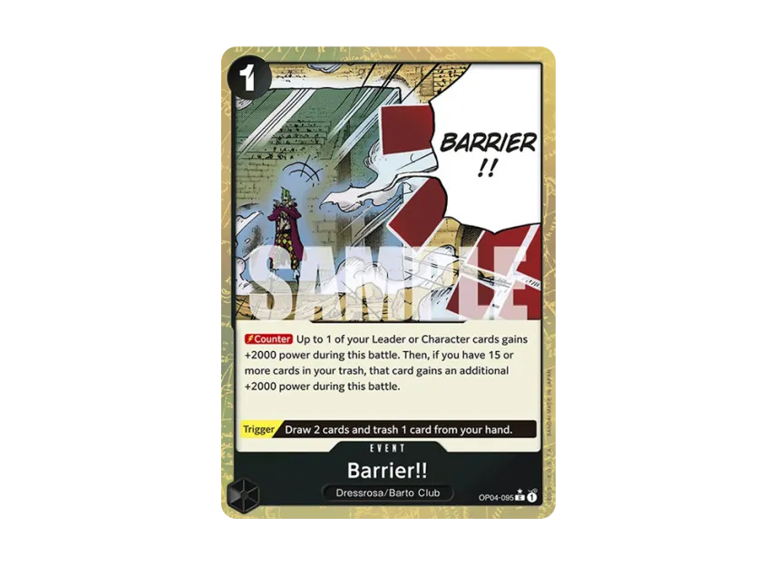Barrier!! C : Full Art [OP04-095] [EN] (Premium Booster "ONE PIECE CARD THE BEST")