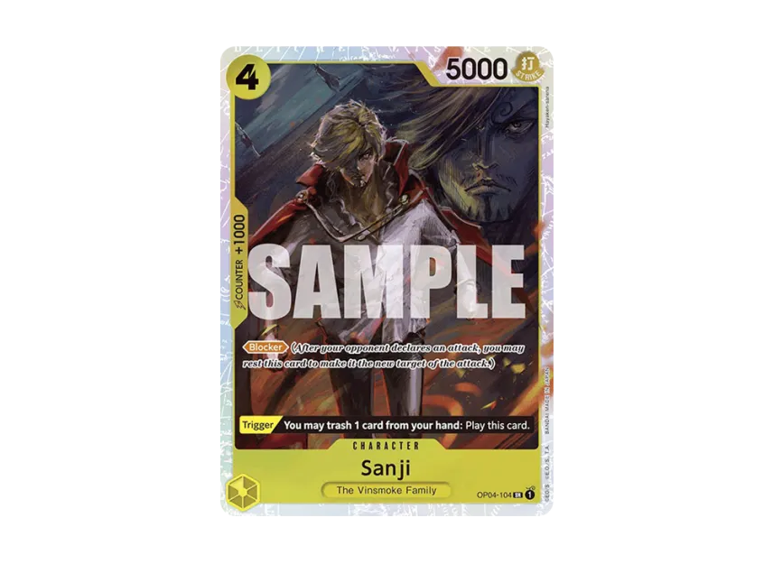 Sanji SR [OP04-104] [EN] (Premium Booster "ONE PIECE CARD THE BEST")