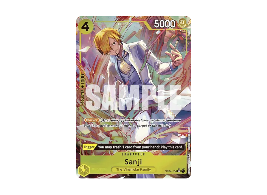 Sanji SR-P [OP04-104] [EN] (Premium Booster "ONE PIECE CARD THE BEST")