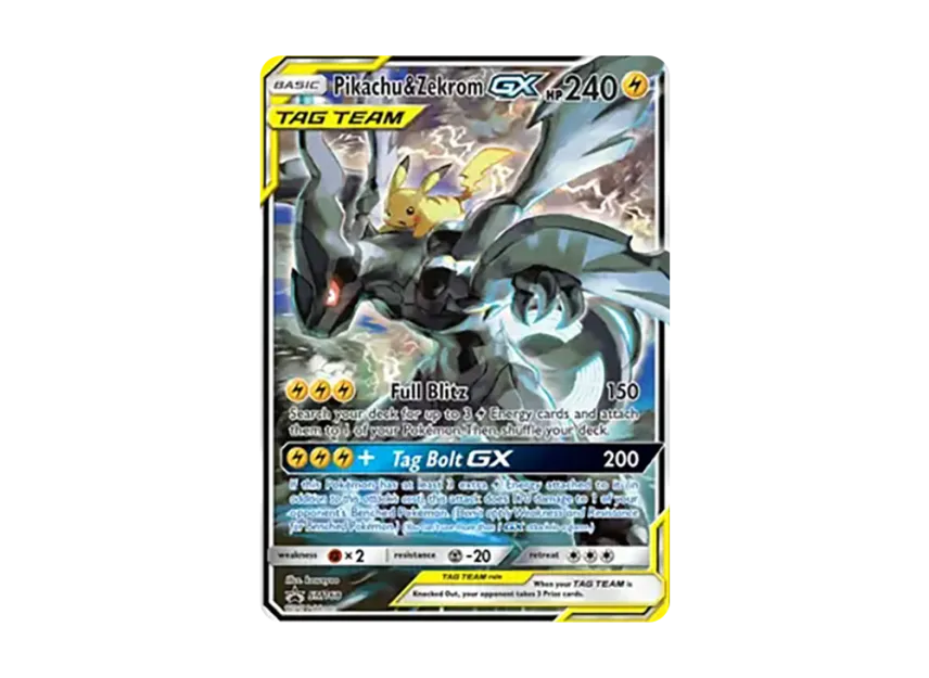 Pikachu & Zekrom GX P [SM168] (Sun & Moon "Promotional Card")
