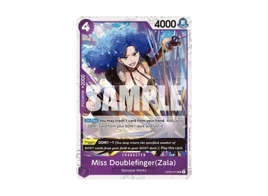 Miss Doublefinger(Zala) UC : Pirate Flag Foil [OP05-073] [EN] (Premium Booster "ONE PIECE CARD THE BEST")