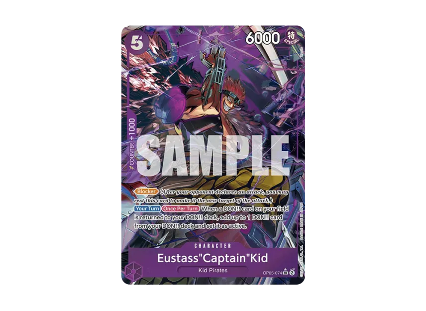 Eustass"Captain"Kid SR-P [OP05-074] [EN] (Premium Booster "ONE PIECE CARD THE BEST")