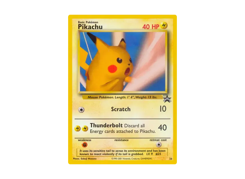 Pikachu P [WIZARDS-OF-THE-COAST-PROMO 27] (Wizards of the Coast "Promotional Card")