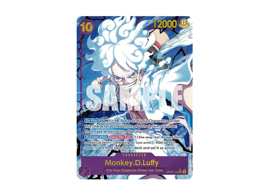 Monkey.D.Luffy SEC-P [OP05-119] [EN] (Premium Booster "ONE PIECE CARD THE BEST")