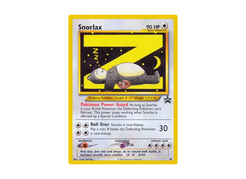 Snorlax P [WIZARDS-OF-THE-COAST-PROMO 49] (Wizards of the Coast "Promotional Card")