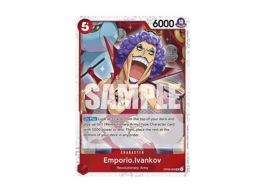 Emporio.Ivankov UC : Pirate Flag Foil [OP06-003] [EN] (Premium Booster "ONE PIECE CARD THE BEST")