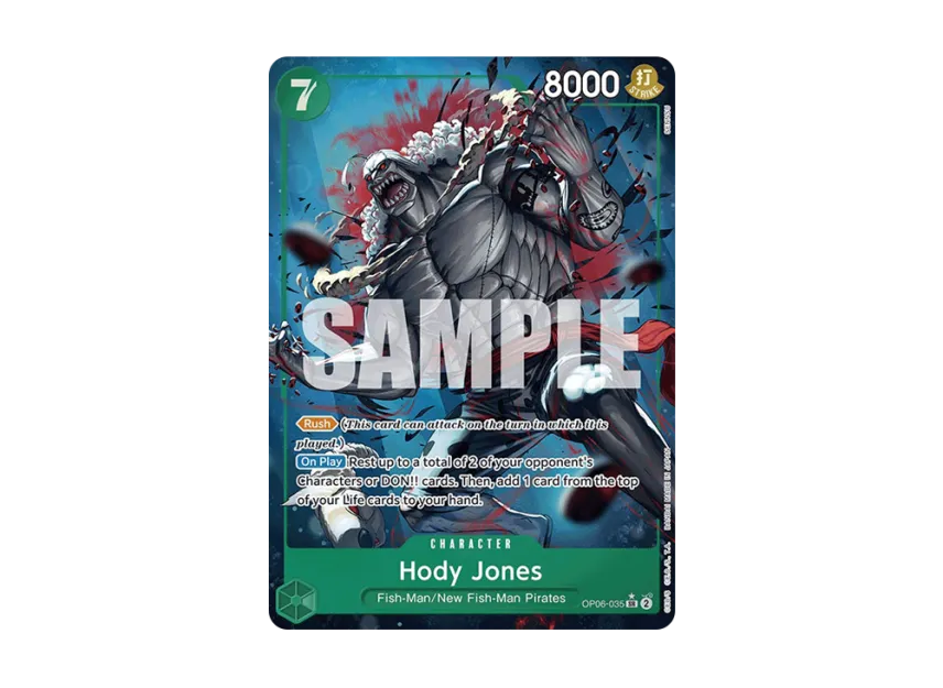 Hody Jones SR-P [OP06-035] [EN] (Premium Booster "ONE PIECE CARD THE BEST")