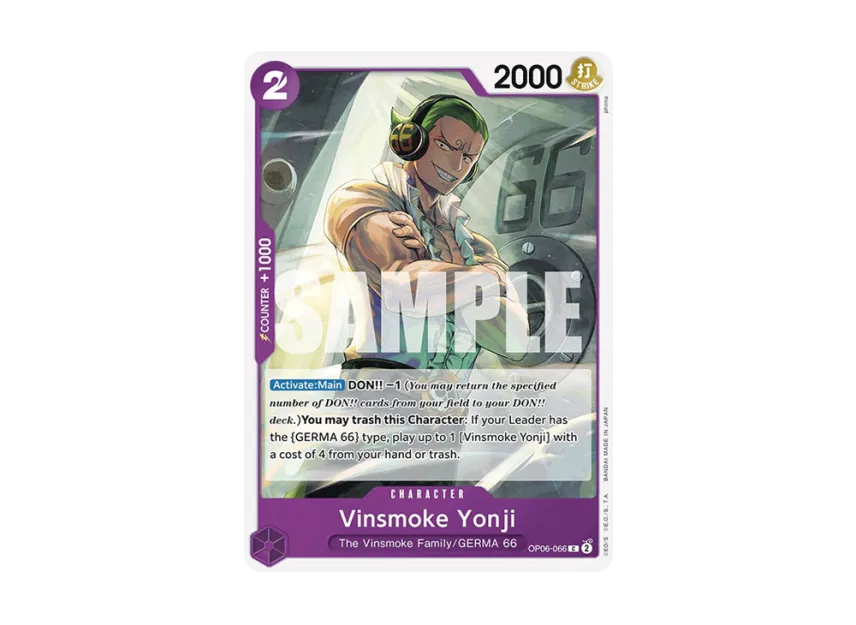 Vinsmoke Yonji C [OP06-066] [EN] (Premium Booster "ONE PIECE CARD THE BEST")