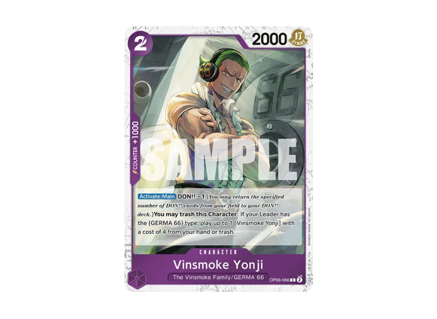Vinsmoke Yonji C : Pirate Flag Foil [OP06-066] [EN] (Premium Booster "ONE PIECE CARD THE BEST")