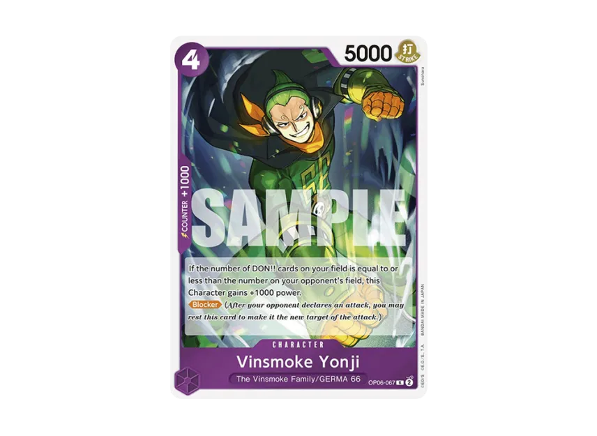 Vinsmoke Yonji R [OP06-067] [EN] (Premium Booster "ONE PIECE CARD THE BEST")