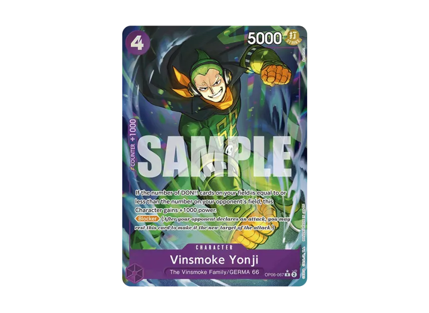 Vinsmoke Yonji R : Full Art [OP06-067] [EN] (Premium Booster "ONE PIECE CARD THE BEST")