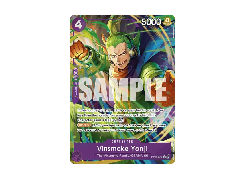 Vinsmoke Yonji R-P [OP06-067] [EN] (Premium Booster "ONE PIECE CARD THE BEST")